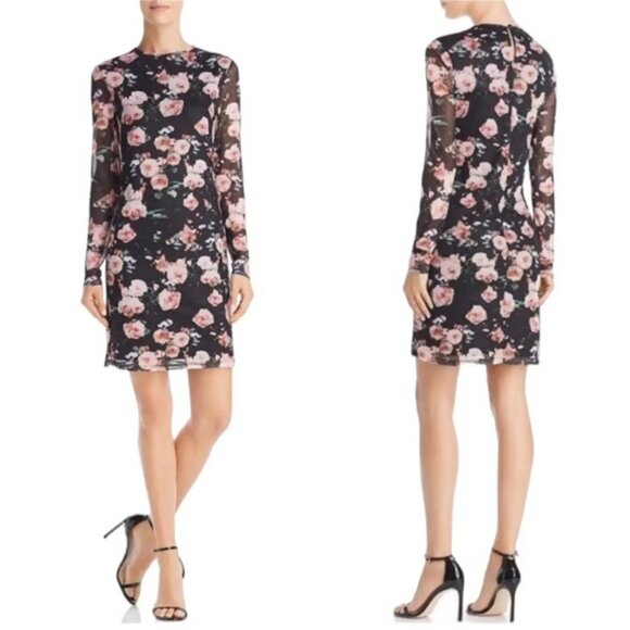 Rebecca Minkoff Long Sleeve Floral Dress, Size Large - Picture 1 of 7